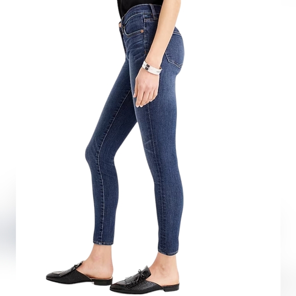 J. Crew 8" Toothpick Skinny Jean Mid-rise Ankle Cropped Stretch Vista Wash 29 - Picture 5 of 11